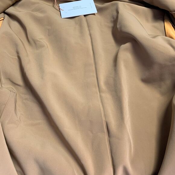 SIMON MILLER Size M Hyde Tan Textured Wool Cotton Peacoat - Picture 5 of 6